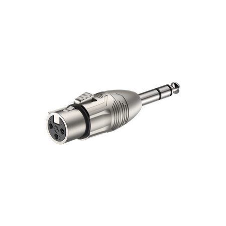 Audio Adapter 6,3 mm Stereo Stecker auf XLR 3-polig Buchse Roxtone RA3XFJM
