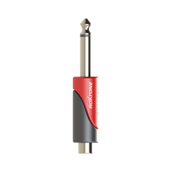 Klinkenadapter 6,3 mm Mono Stecker auf RCA (Cinch) Buchse ROXTONE RPAN260