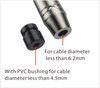 3.5mm Stereo-Stecker Schwarzes Gehäuse Roxtone RMJ3PX-BG
