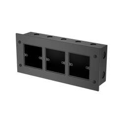 Professionelle wandmontierte Aluminium-Box für drei "86" Typ Panel Roxtone WBP030
