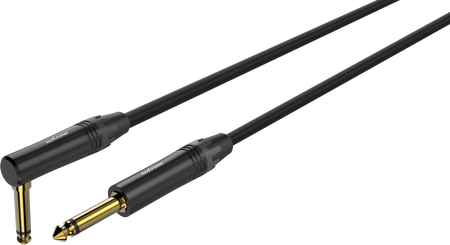 Professionelles Instrumentenkabel 6,3 mm Mono-Klinke, 1 m Roxtone MGJJ170L1-BK