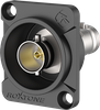 BNC Adapter Durchführungsgehäuse, vernickelt Roxtone RAB75D-B