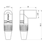 3 poliger rechtwinkliger XLR-Stecker Roxtone RX3RMP-NT
