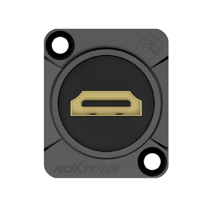 HDMI2.0 Buchse mit Durchgangsbuchse Roxtone RAH20D-B