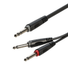 Y-Kabel 6,3 mm Stereo Klinkenstecker auf 2x 6,3 mm Mono Klinkenstecker, 1 m Roxtone SAYC100L1