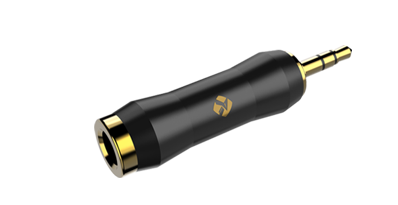 Klinkenadapter 3,5 mm Stereo Stecker auf 6,3 mm Stereo Buchse Roxtone RA3MJ3JF