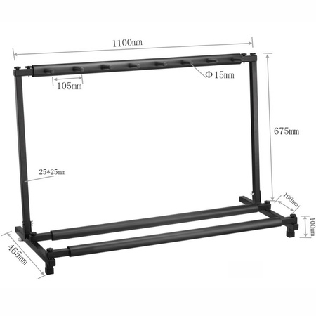 Mehrfach-Gitarrenständer für 7 Gitarren KA-LINE STAND ZSJ-77