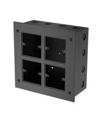 Professionelle wandmontierte Aluminium-Box für vier "86" Typ Panel Roxtone WBP040