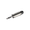 3.5mm Stereo-Stecker, vernickeltes Gehäuse, vernickelte Kontakte Roxtone RMJ3P-NN
