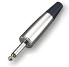 6.3mm Monostecker, vernickeltes Gehäuse, vernickelte Kontakte Roxtone RJ015M