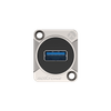 Durchgangsgehäuse USB3.0 (A-A) D-Serie Adapter für Schaltschrankmontage Roxtone RAU3D