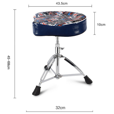 Trommelthron gepolsterter Sitz Schlagzeuger KA-LINE STAND T-110