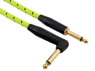 Red's Music Instrumentenkabel - Klinke 6,3mm / Klinke 6,3mm - FOP geflochtenes Kabel - GCF1130TB - 3m