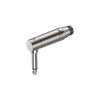 6.3mm Monostecker, vernickeltes Gehäuse, vernickelte Kontakte Roxtone RJ2RPP-BK-NN