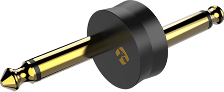 Klinkenadapter 6,3 mm Mono Stecker auf 6,3 mm Mono Stecker, Metall vergoldet Roxtone RA2J2JX