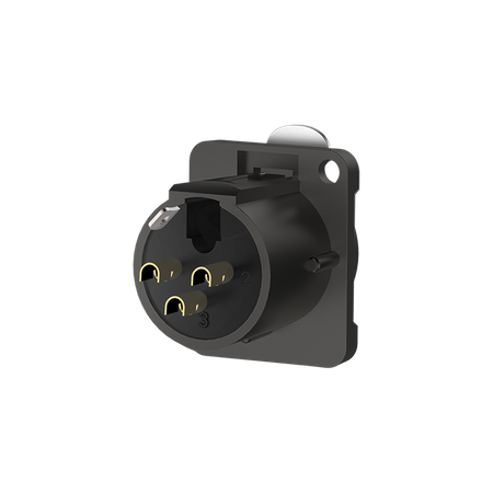 3-polige XLR-Buchse Roxtone RX3FD-BG 
