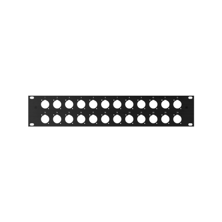 Professionelle Aluminium 19" Rack-Montageplatte Roxtone RACK2U24