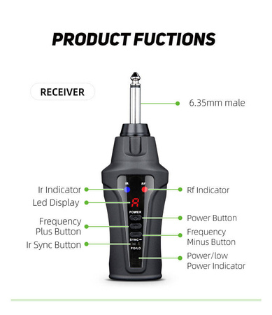 Drahtloses Mikrofon für Saxophon Acemic ST-5