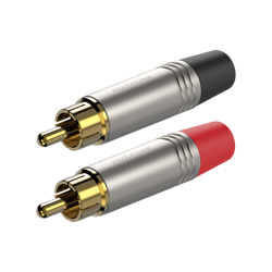 RCA-Stecker Vernickeltes Gehäuse Roxtone P2NG