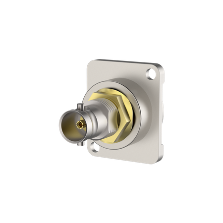 BNC Adapter Durchführungsgehäuse, vernickelt Roxtone RAB75D