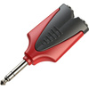 Audio Adapter 6,3 mm Stereo Stecker auf 2x 6,3 mm Stereo Buchse (Y-Splitter) Roxtone RPAN300