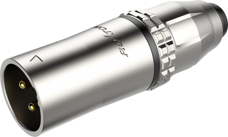 Strapazierfähiger, wasserdichter 3-poliger XLR-Stecker Roxtone RX3MWP-NG