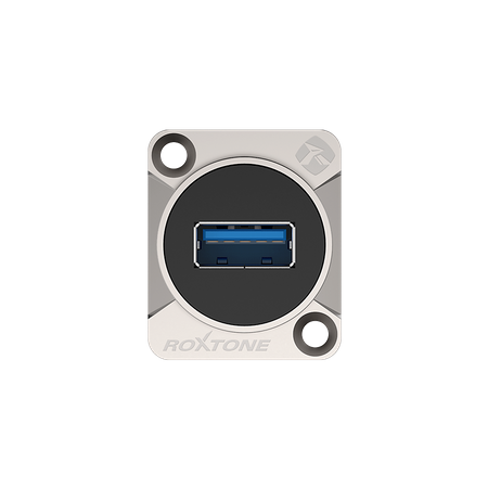 Durchgangsgehäuse USB3.0 (A-A) D-Serie Adapter für Schaltschrankmontage Roxtone RAU3D