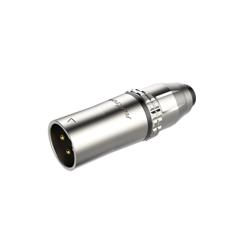 Strapazierfähiger, wasserdichter 3-poliger XLR-Stecker Roxtone RX3MWP-NG