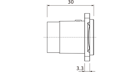 Durchgangsgehäuse RJ45 (CAT6a) Adapter Roxtone RAE8FD-C6