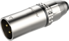 Strapazierfähiger, wasserdichter 3-poliger XLR-Stecker Roxtone RX3MWP-NG