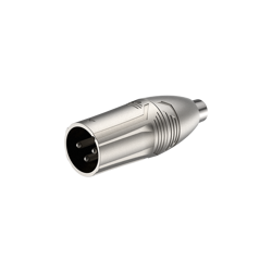 Audio Adapter RCA (Cinch) Buchse auf XLR 3-polig Stecker Roxtone RA2XMPF
