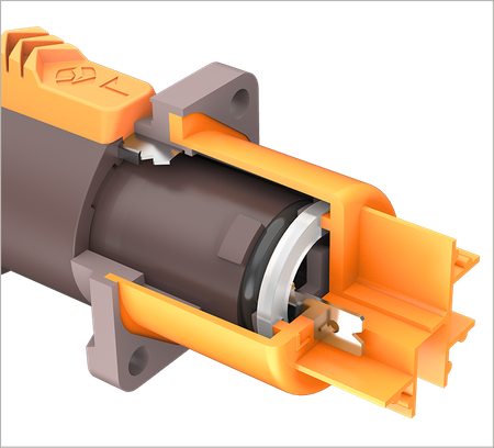 Power Link Serie wasserdichte Steckdose IP65 Roxtone RAC3MPO-WP 