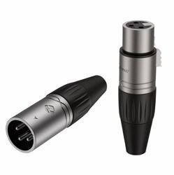 XLR Audio Stecker & Buchse Stecker SET/ PAAR Roxtone XP3FM