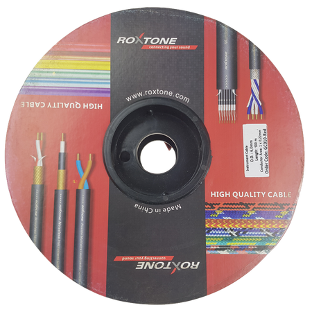 Instrumentenkabel - 24AWG - 1 x 0,22mm² Roxtone GC010-100m-RD