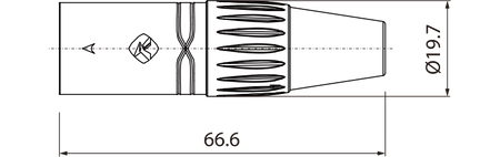 3-poliger XLR-Stecker Roxtone RX3MP-BT 