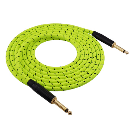 Red's Music Instrumentenkabel - Klinke 6,3mm / Klinke 6,3mm - FOP geflochtenes Kabel - GCF1130TB - 3m