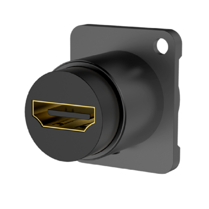HDMI2.0 Buchse mit Durchgangsbuchse Roxtone RAH20D-B