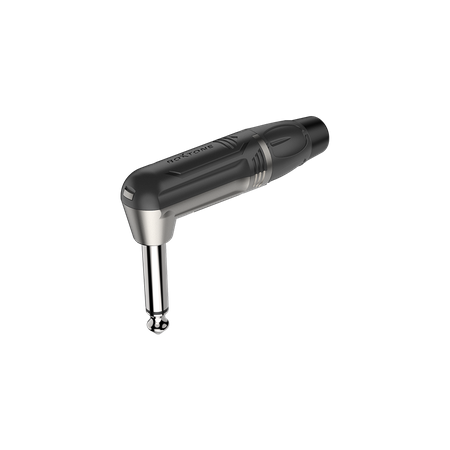 6.3mm Mono-Winkelstecker, vernickeltes Gehäuse, vernickelte Kontakte Roxtone RJ2RP-NN