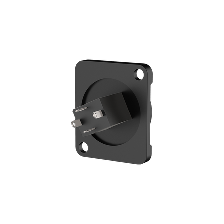Gehäuse 3.5mm Stereoklinke Schwarzes Gehäuse Roxtone RMJ3FD-B