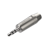3.5mm Stereo-Stecker, vernickeltes Gehäuse, vernickelte Kontakte Roxtone RMJ3PP-65-NN