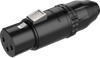 Strapazierfähige, wasserdichte 3-polige XLR-Buchse Roxtone RX3FWP-BG