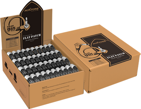 Patchkabel flach 6,3 mm Mono-Klinke gewinkelt auf 6,3 mm Mono-Klinke gewinkelt, 0,5 m Roxtone FPJJ100L0005