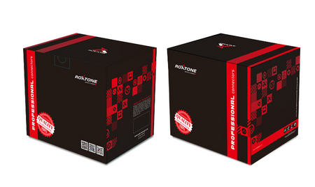 6.3mm Monostecker, vernickeltes Gehäuse, vernickelte Kontakte Roxtone RJ2RPP-RD-NN