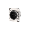 3 polige XLR Buchse, vernickeltes Gehäuse Roxtone RX3MD-NT 