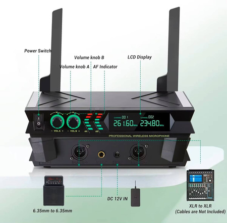 Drahtloses Mikrofon-System Igo System U-777