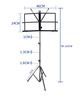 Professionelles tragbares Notenpult KA-LINE P-01