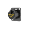 3 poliger XLR-Stecker, schwarzes elektrophoretisch lackiertes Gehäuse Roxtone RX3MD-BG 