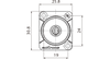 Gehäuse 3.5mm Stereoklinke Schwarzes Gehäuse Roxtone RMJ3FD-B