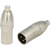 Audio Adapter RCA (Cinch) Buchse auf XLR 3-polig Stecker Roxtone RA2XMPF