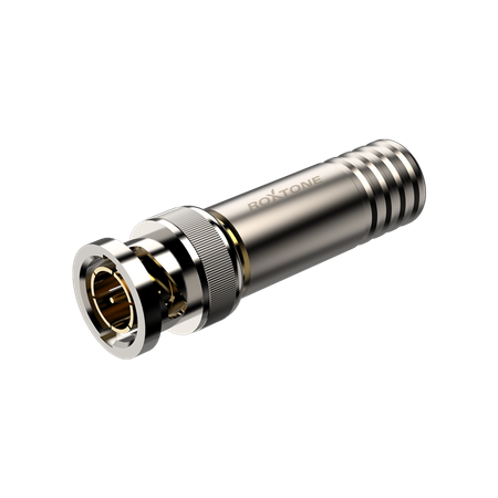 BNC Durchgangsadapter HD, Chassis-Montage, vernickelt Roxtone RB75G-N